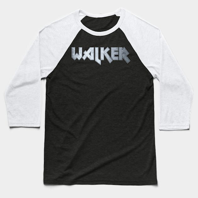 Heavy metal Walker Baseball T-Shirt by KubikoBakhar